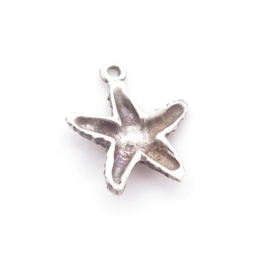Pretty Sterling Silver 925 Starfish Charm Pendant‎ Marine Life
